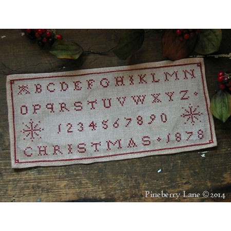 Christmas 1878 Marking Sampler E-pattern